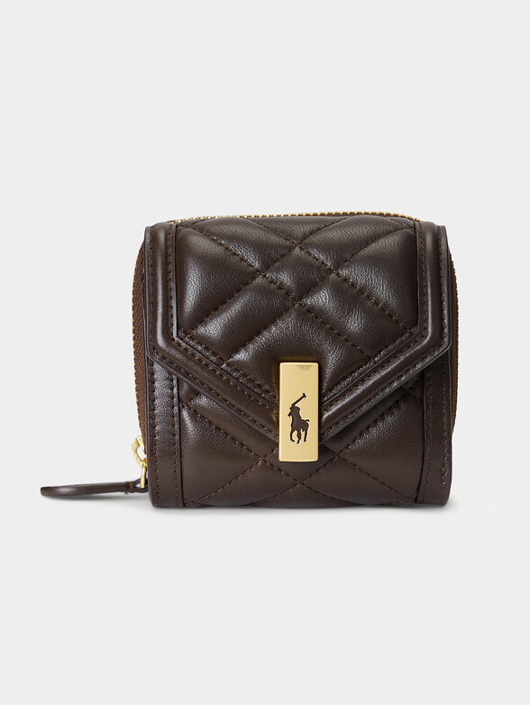 Brown logo accent purse - 1