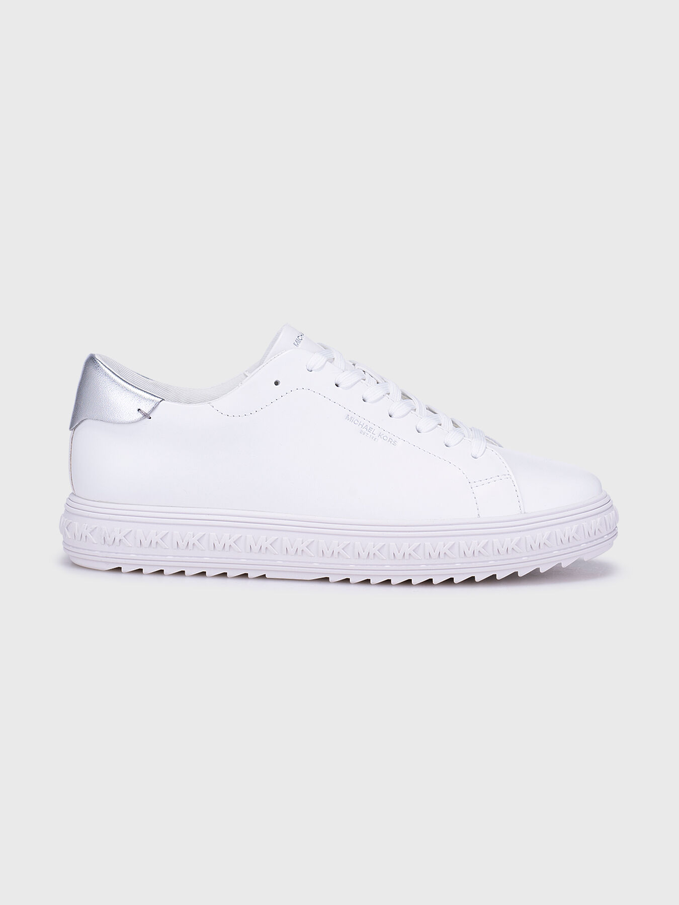 Michael kors white and silver sneakers new arrivals