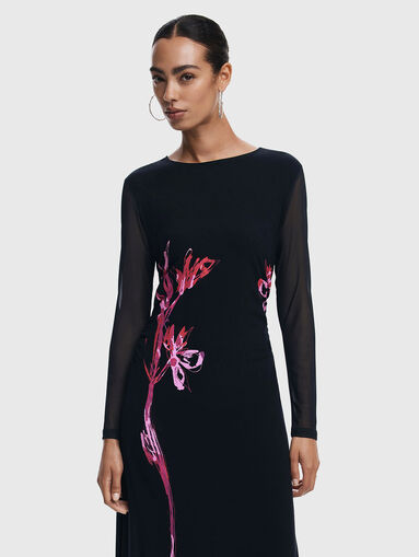 ASIMETRICOL dress with accent print - 3