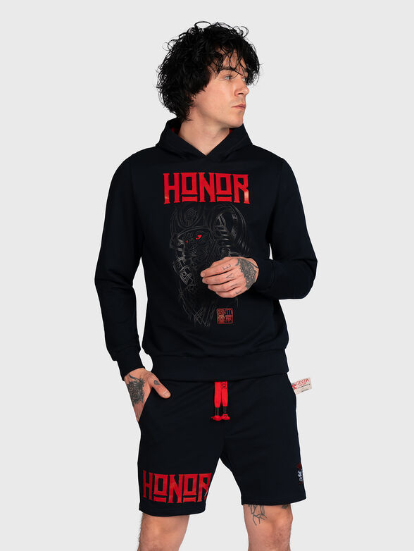 H017 sweatshirt with accent print  - 1