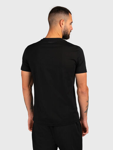 Black T-shirt with contrast print - 3