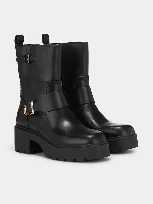  PERRY Black leather boots - 2