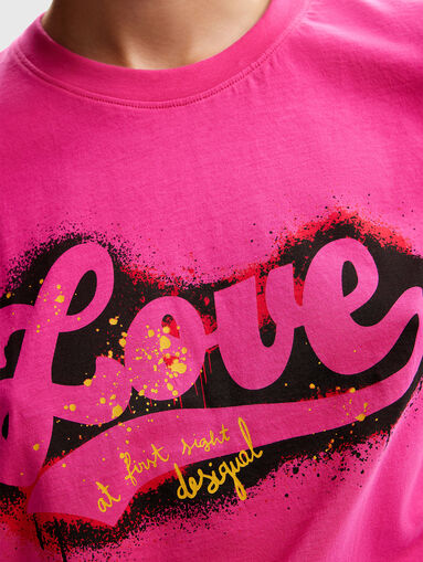 T-shirt with graffiti print - 5