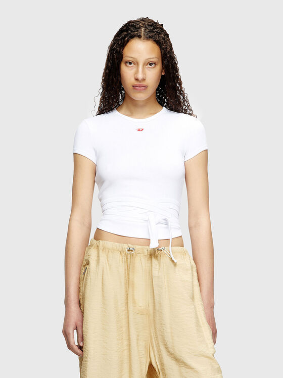 T-BUNNY-TAIL cotton T-shirt with accent back - 1