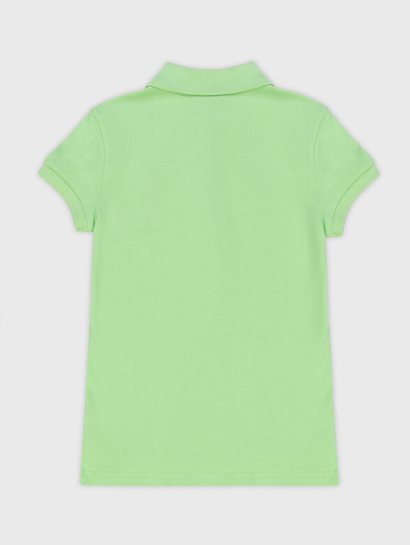 Polo shirt with contrasting logo  - 2