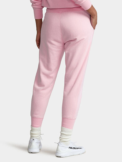 Sports pants in pale pink color - 2