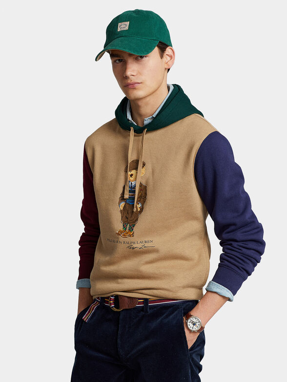Sweatshirt with hood and Polo Bear accent - 1
