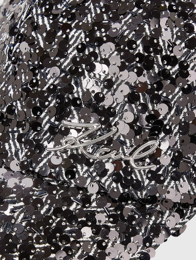 K/SIGNATURE sequin cap - 5