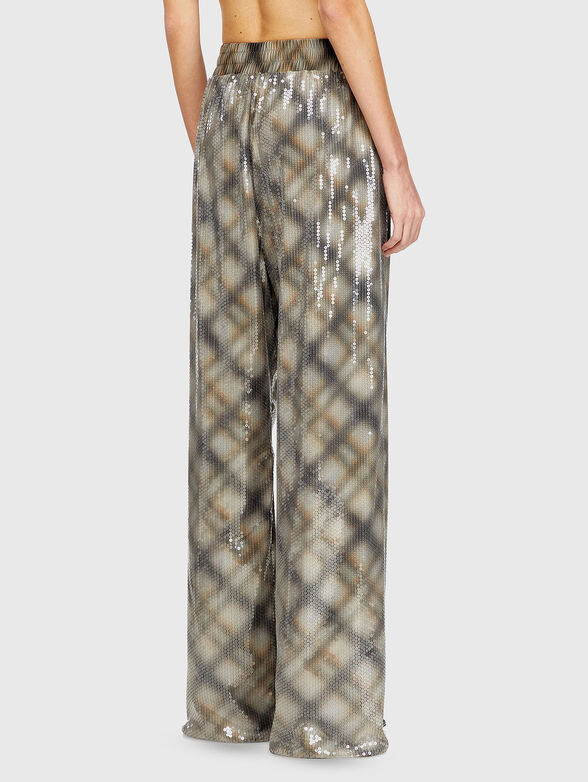 P-ERQUEEN checked trousers with sequins - 2