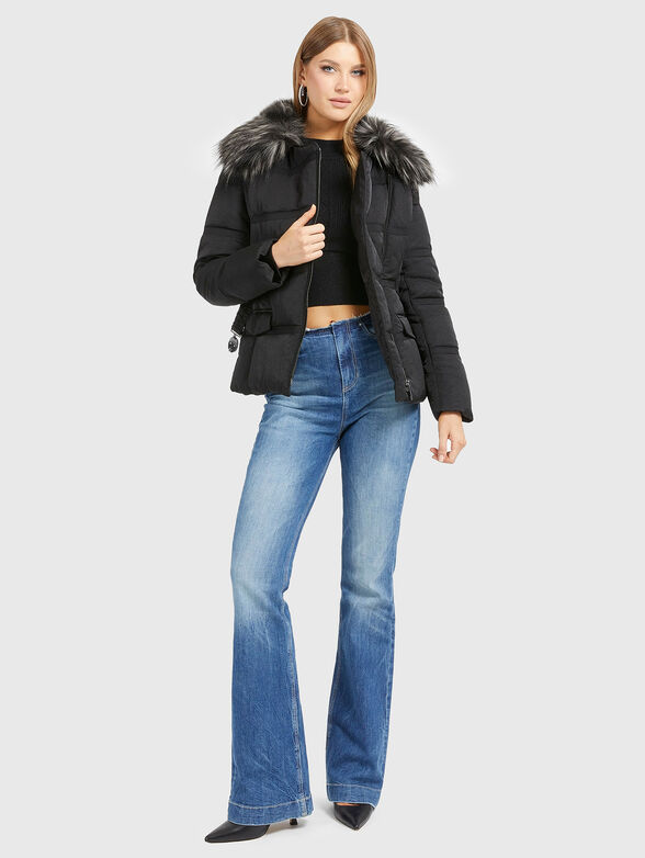 MARISOL black jacket with belt - 2