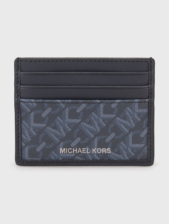 Card holder with monogram print  - 1