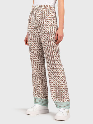 Trousers with multicolor print - 1