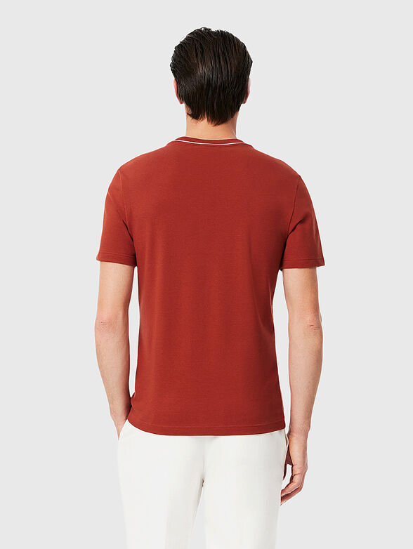 Black piqu&eacute; T-shirt  - 3