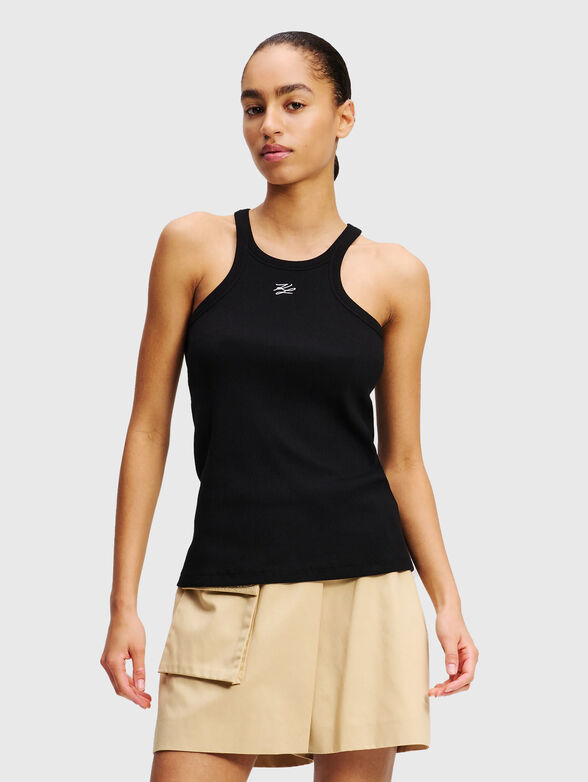 Tank top with logo embroidery - 1