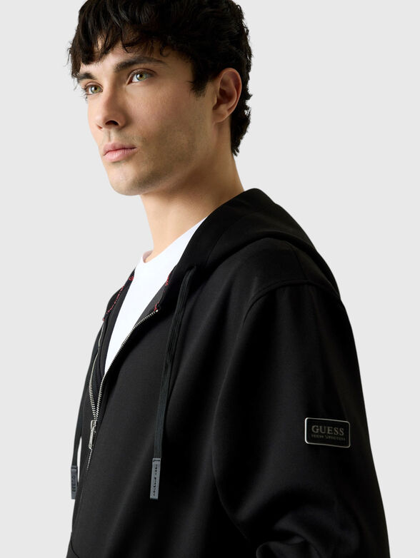 Cotton black sweatshirt - 4