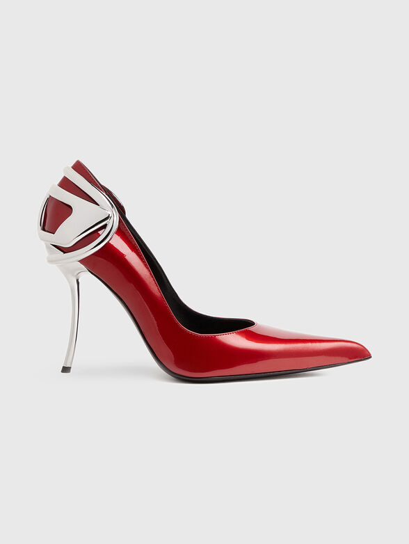 D-TEN&HALF P leather heel shoes - 1