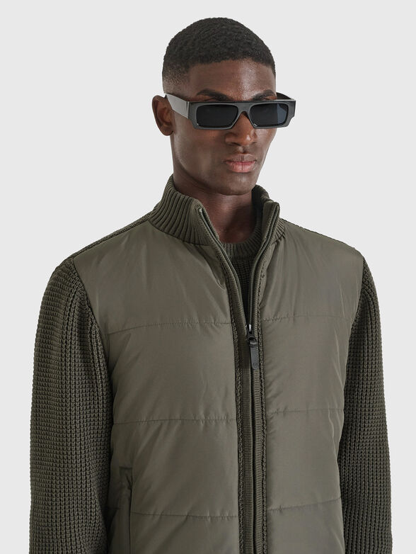 Black sweatshirt with zip - 3