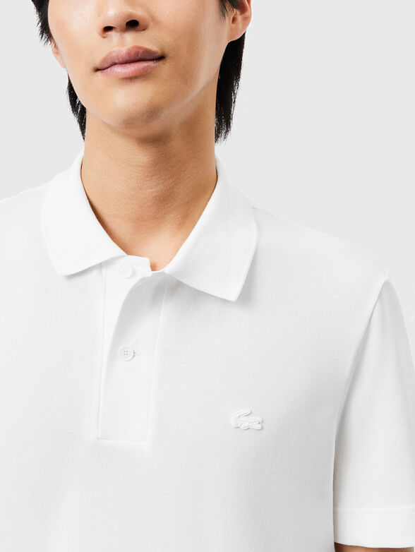 Logo-detail polo shirt in black - 4