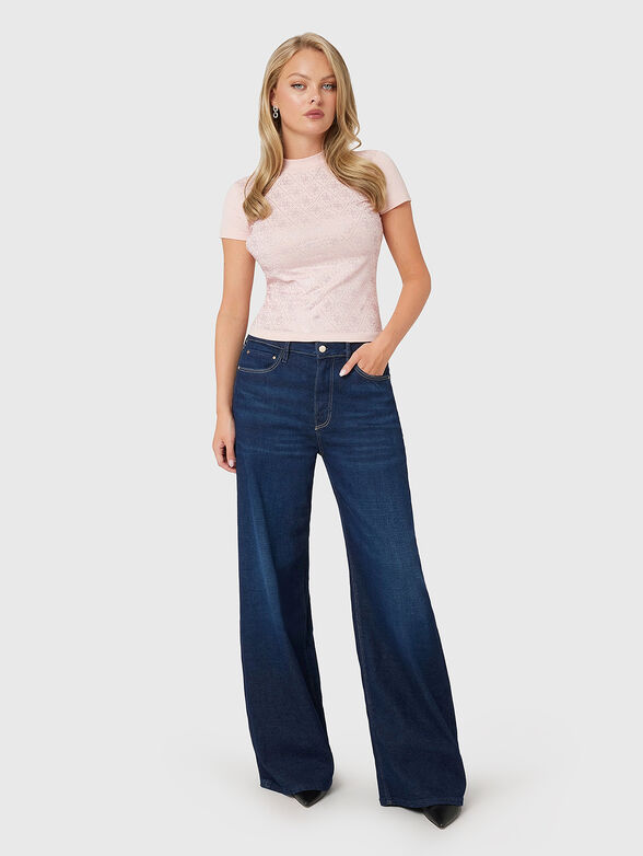 T-shirt with 4G logo rhinestones - 2