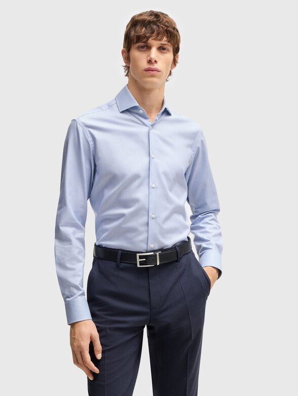 Micro print cotton shirt - 1