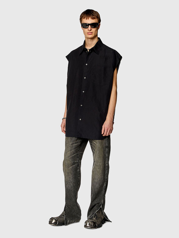 S-SIMENS top in linen blend - 2