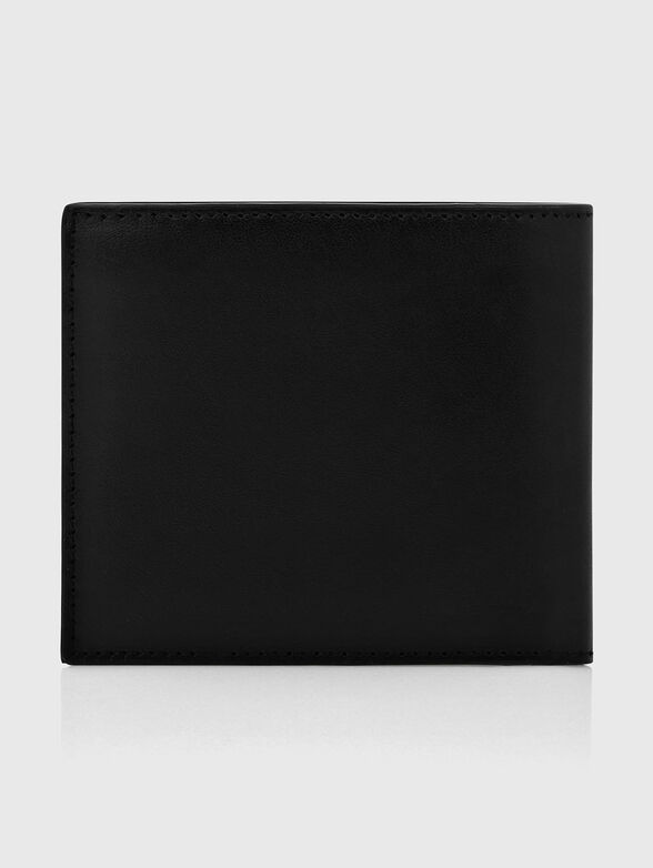 Leather wallet with embossed logo accent - 2