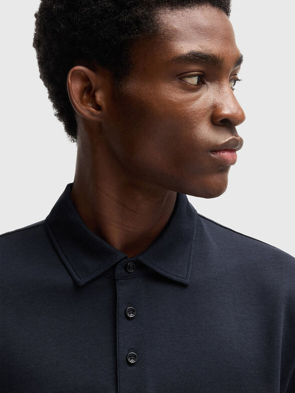 Polo shirt with buttons on the collar - 4