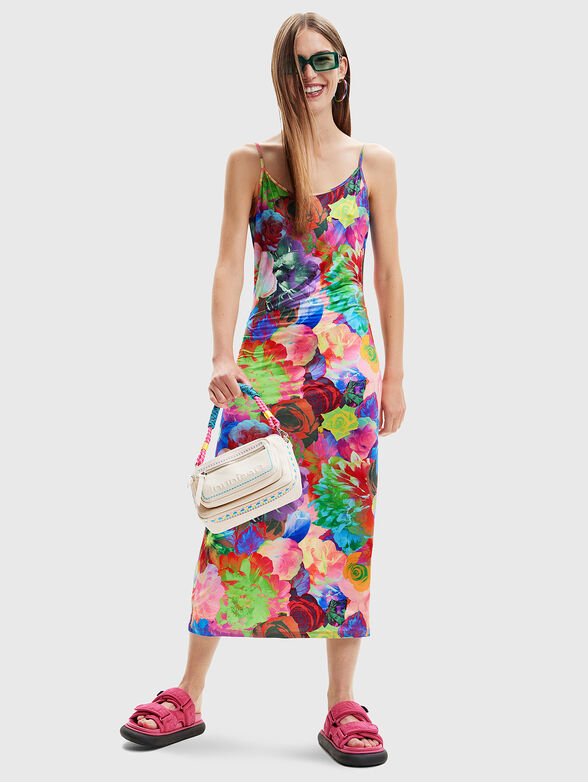 Long dress with floral print - 3