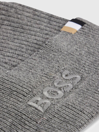 Knitted black hat  - 4