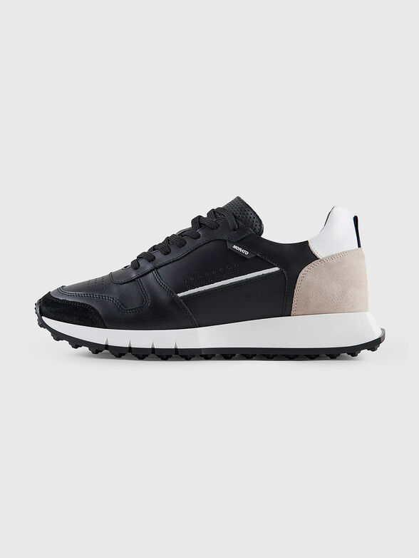 KILIAN leather sports shoes with contrasting details - 1
