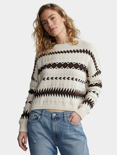 Sweater with colour accents - 1