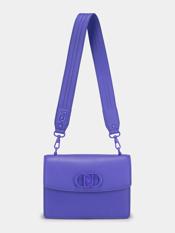 Black crossbody bag with logo accent - 1