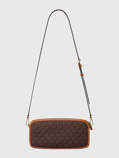 Crossbody bag with monogram logo print - 3