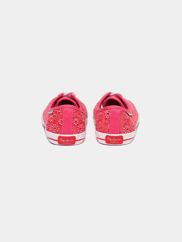 GERY Red sneakers with floral motifs - 3