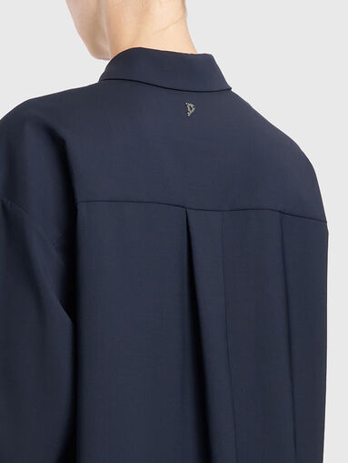 Loose fit wool shirt - 5