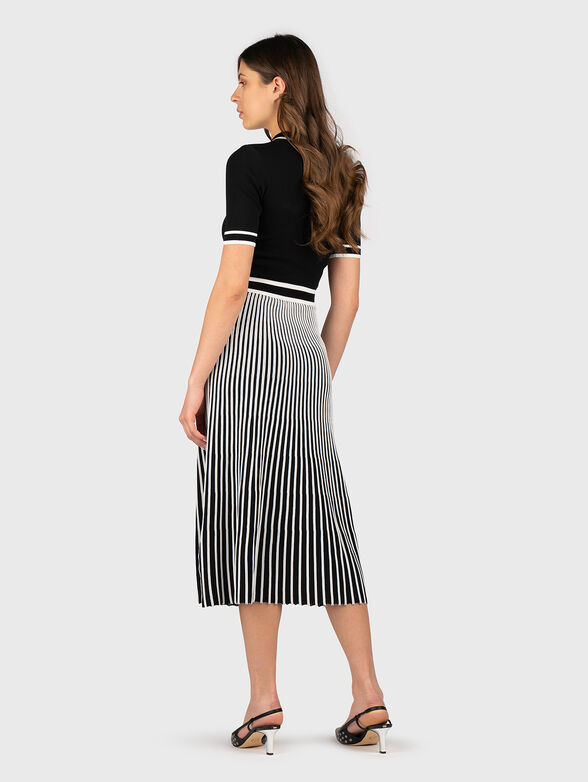 Midi dress with embroidered logo - 2