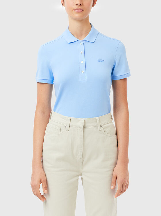 Burgundy cotton polo shirt - 1