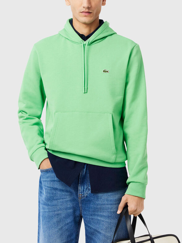 Hooded sweatshirt with logo accent - 1