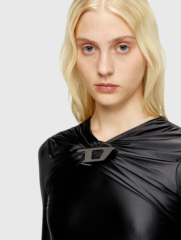 D-IAMO midi dress with logo accent - 3