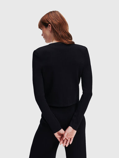 Knitted cardigan with contrast details - 3