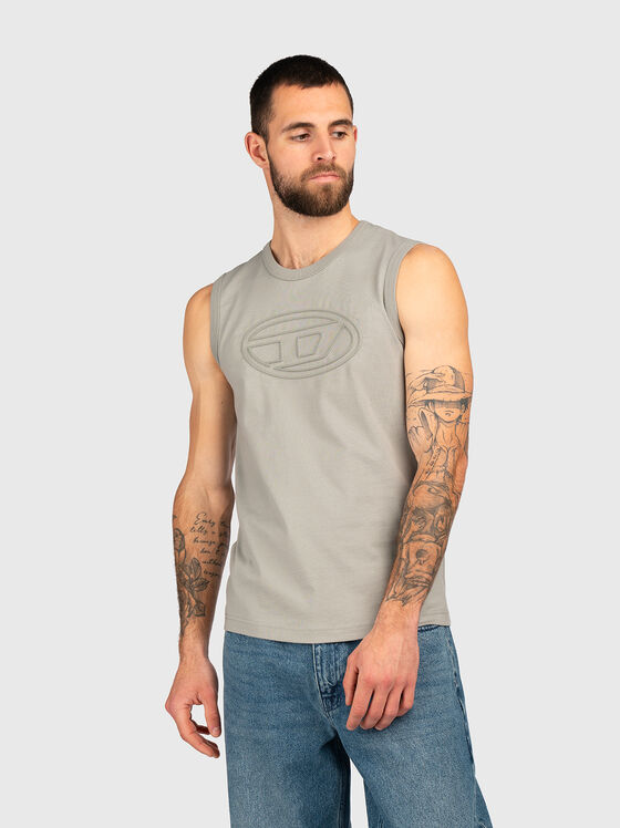 T-BISCO-BIGOVAL black top with logo detail - 1