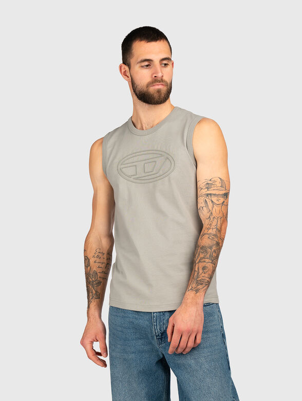 T-BISCO-BIGOVAL black top with logo detail - 1