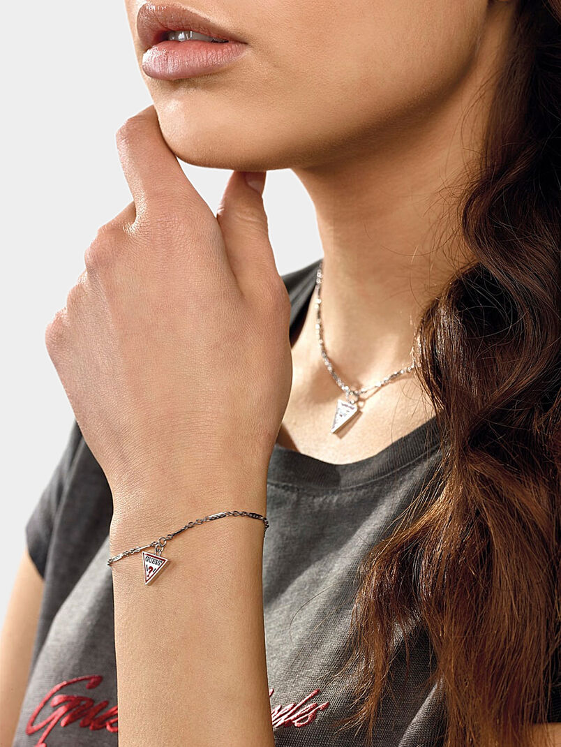 Triangle logo charm bracelet - 3