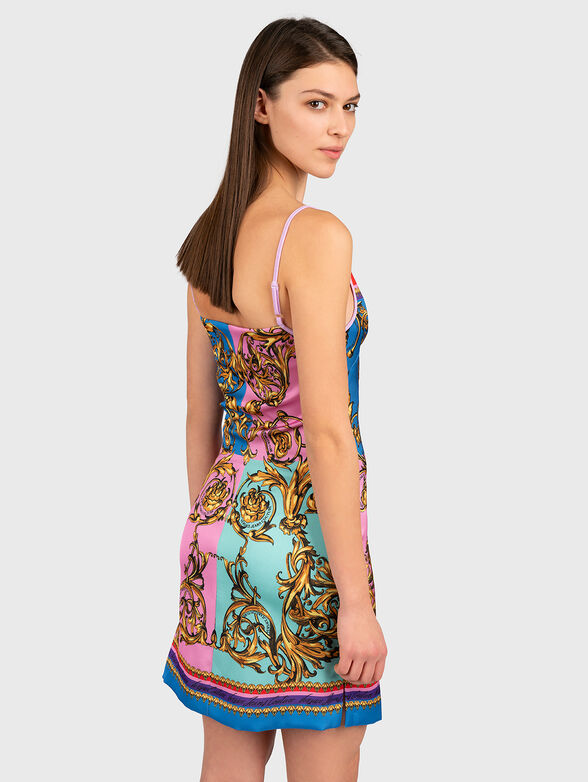 Multicolor dress with baroque print - 2