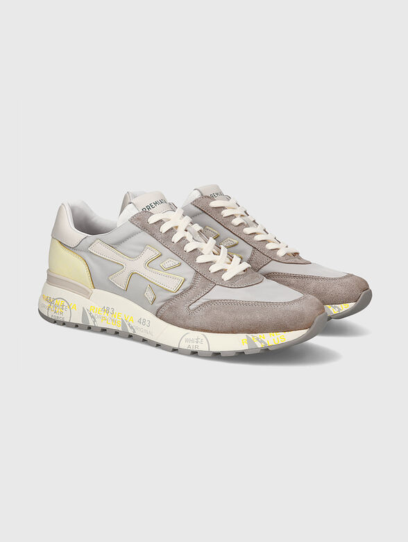 MICK suede sneakers with textile details - 5