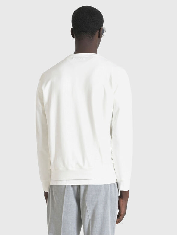 Sweatshirt with oval neckline and print - 2