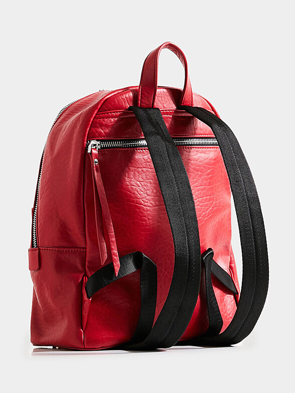 Black bakcpack with floral embroideries - 4