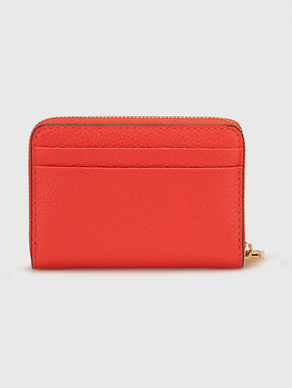 Leather wallet with logo - 2