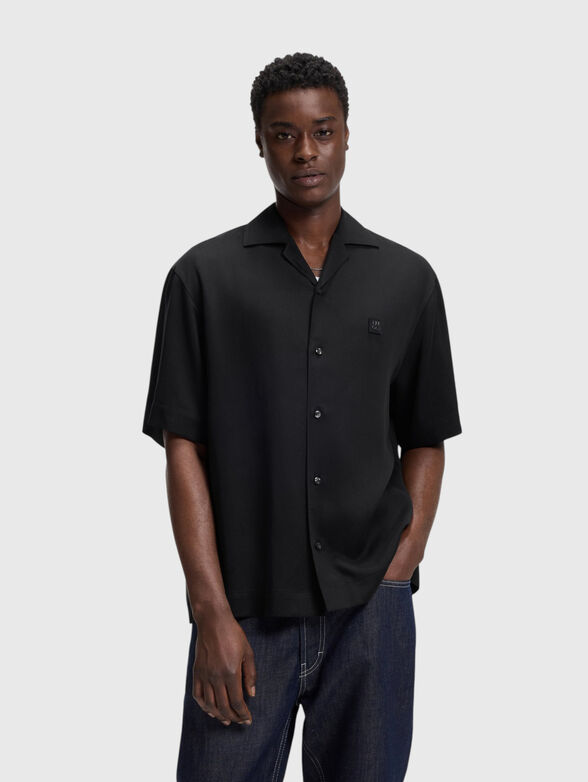 Oversized shirt with logo detail - 1