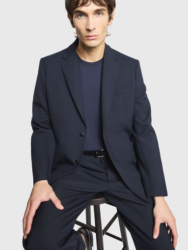Single-breasted wool jacket - 4